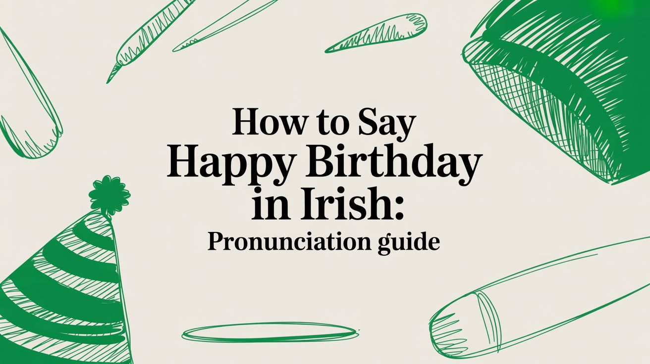 How to Say Happy Birthday in Irish: Pronunciation Guide