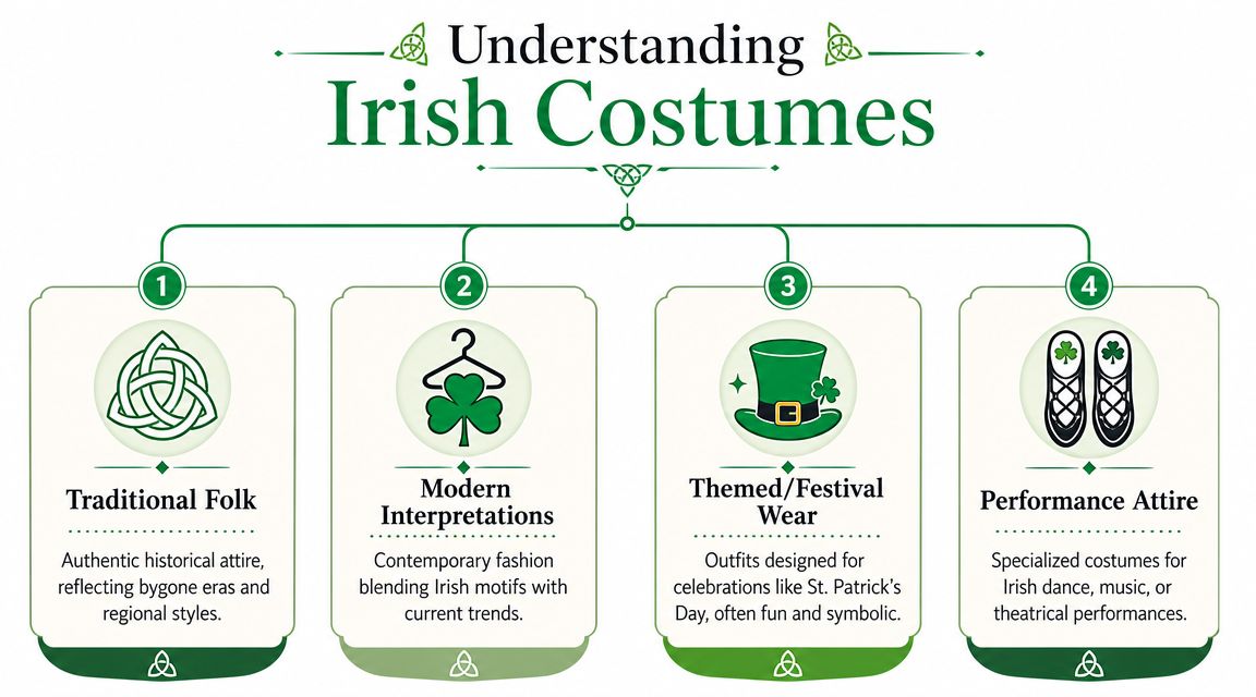 The Four Main Types of Irish Adult Costumes