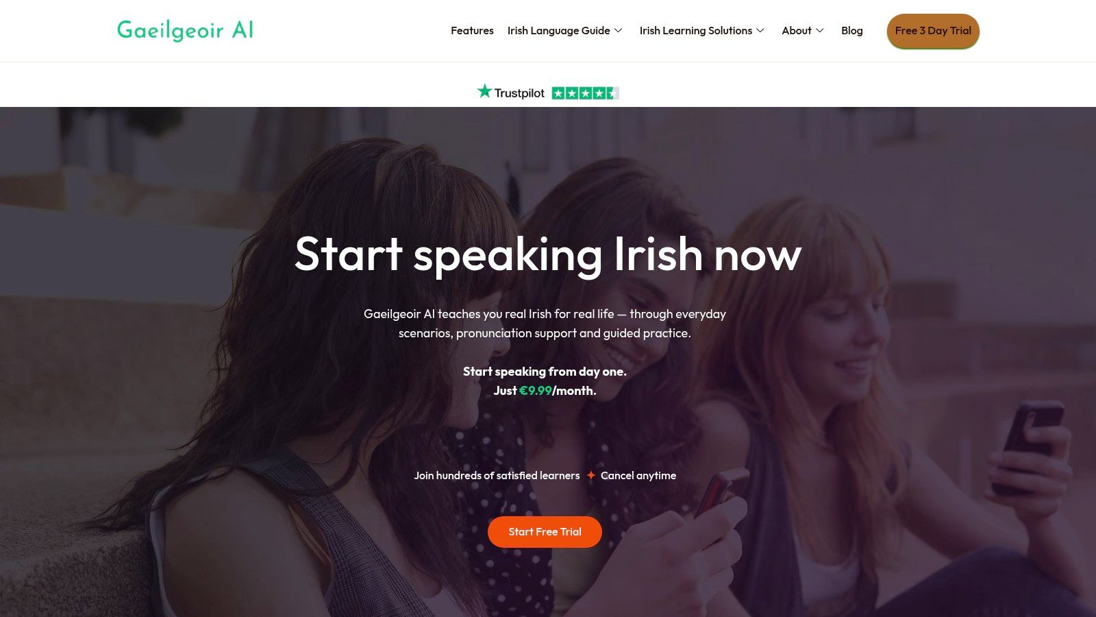 Screenshot from https://gaeilgeoir.ai