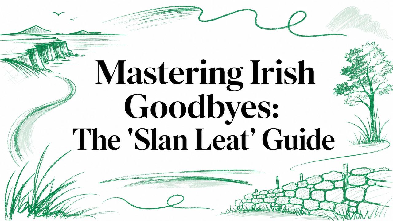Mastering Irish Goodbyes: The ‘Slan Leat’ Guide
