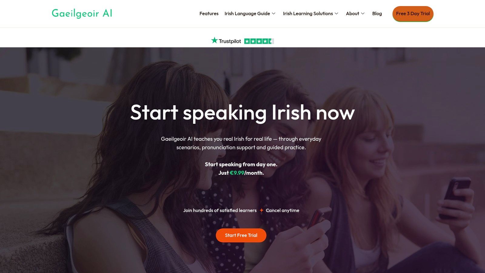 Screenshot from https://gaeilgeoir.ai