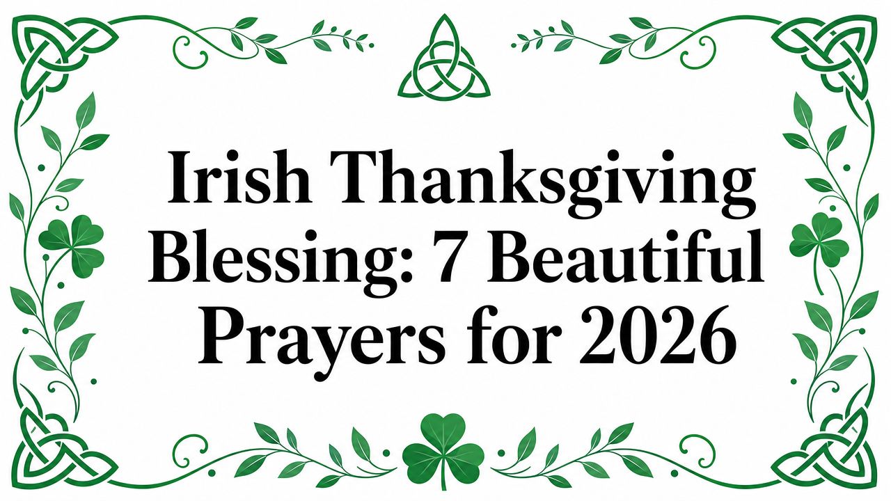 Irish Thanksgiving Blessing: 7 Beautiful Prayers for 2026