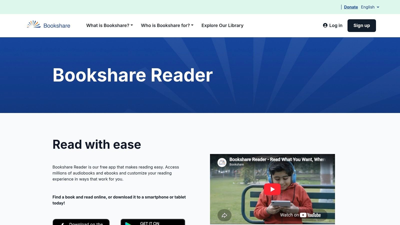 Bookshare Reader (with Bookshare membership)