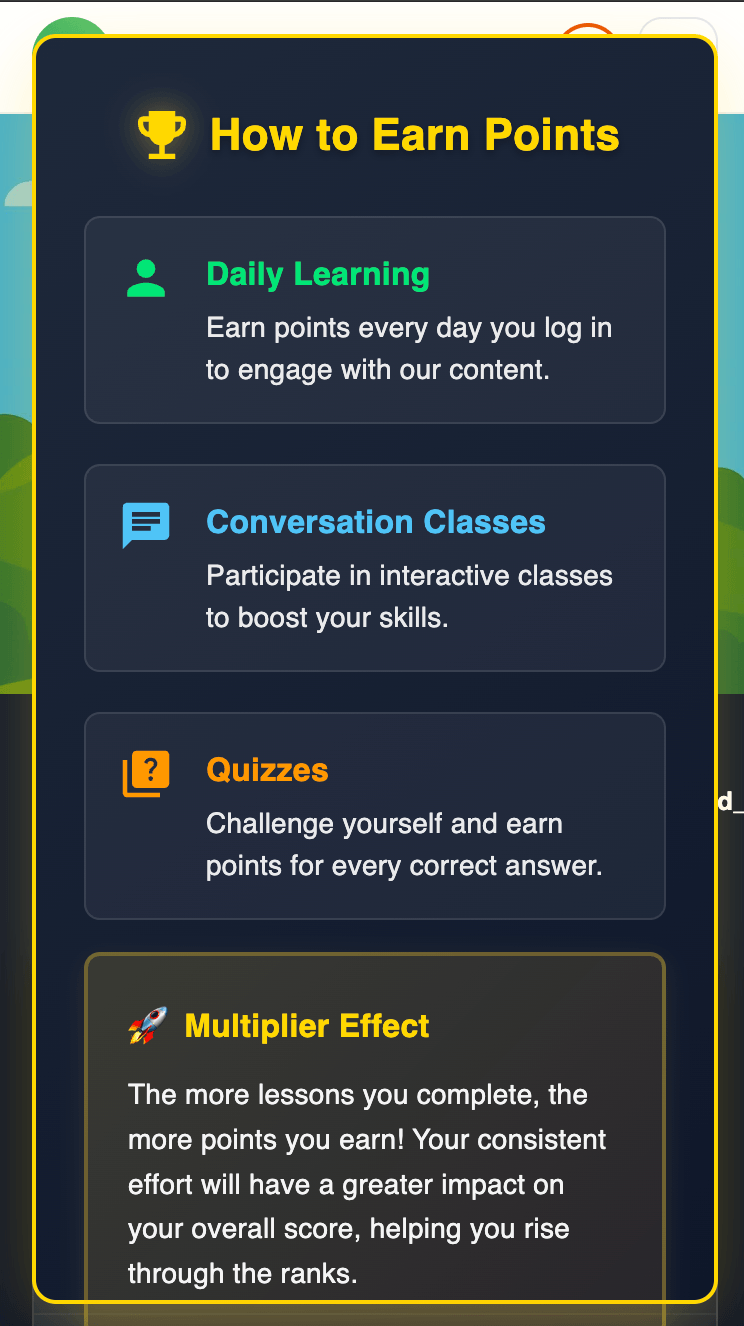 How to earn points while learning Irish with Gaeilgeoir