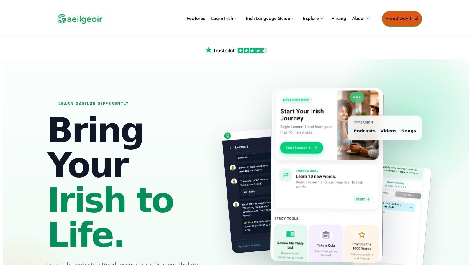 Screenshot from https://gaeilgeoir.ai