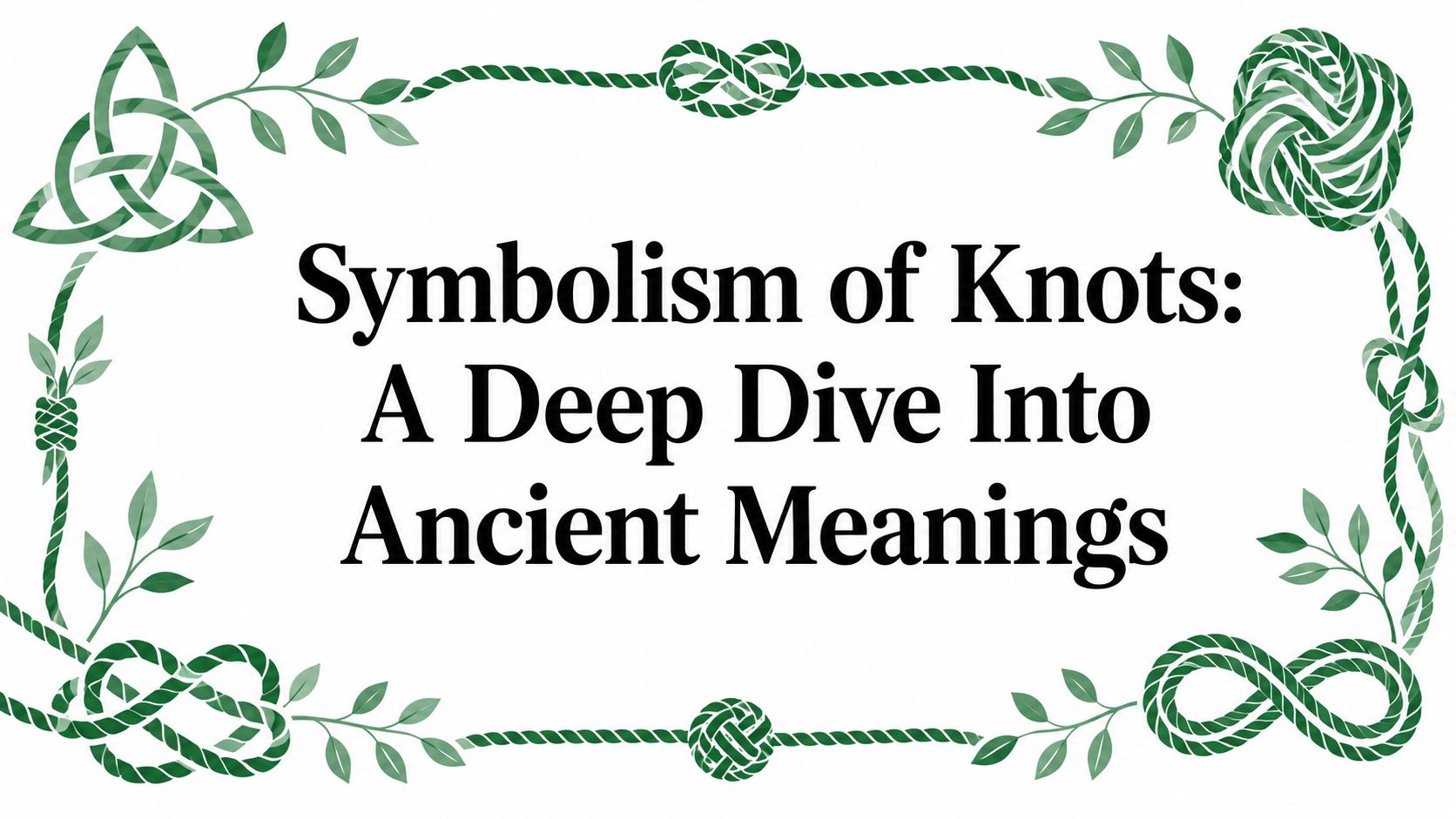 Symbolism of Knots: A Deep Dive Into Ancient Meanings